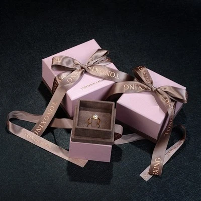Pink Jewelry Gift Box With Lids