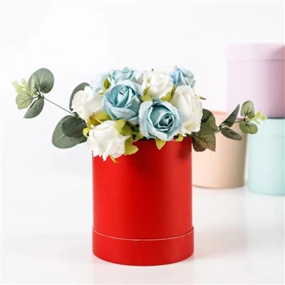 Round Flower Gift Boxes With Lids