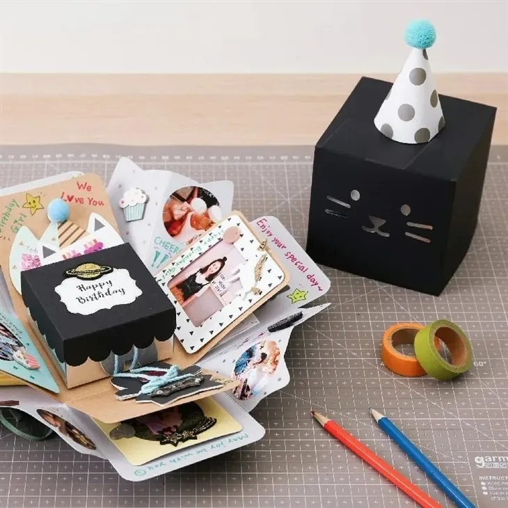Cat Shaped Explosion Surprise Gift Box