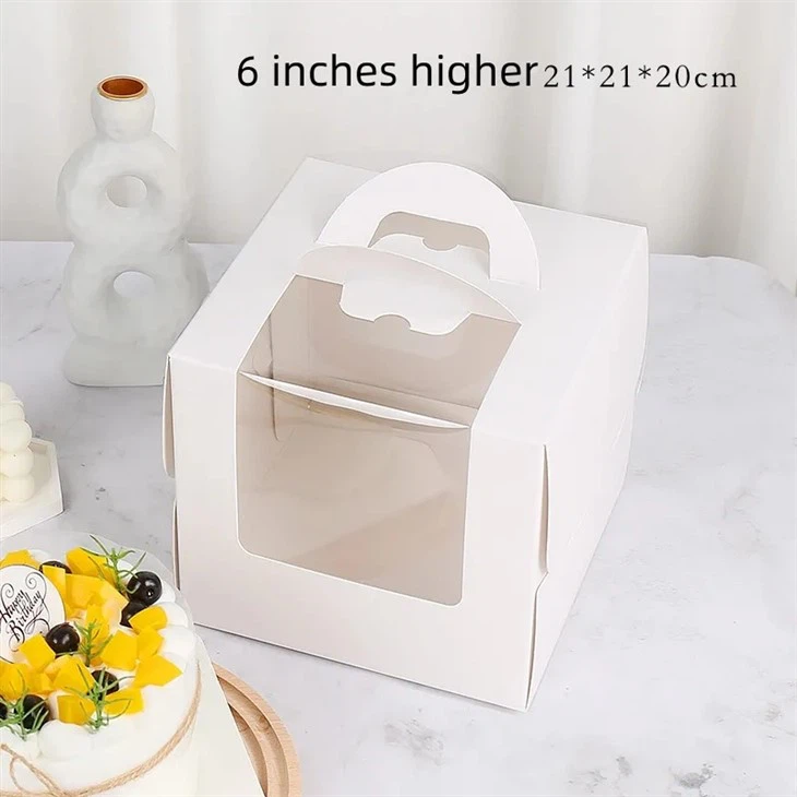 Cardboard Cake Box With Handle